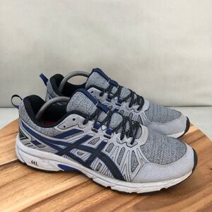 Asics Gel Venture 7 Gray Blue Trail Running Shoes Sneakers Mens Size 10.5